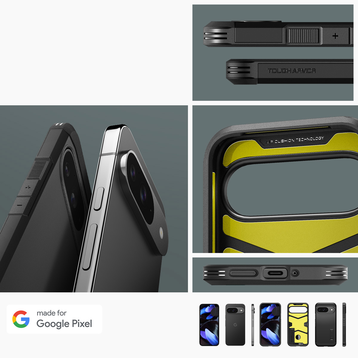 Etui Spigen Tough Armor do Google Pixel 9 / 9 Pro, czarne